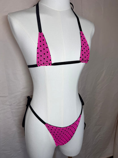 Pink Polka Dot Micro Kini (short