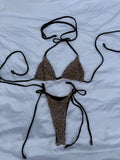 XS Leopard Print String Bikini