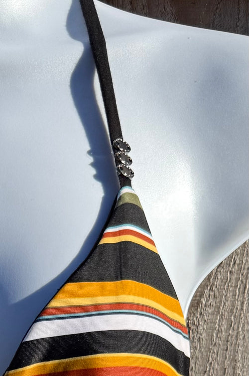 Case of the stripes string bikini