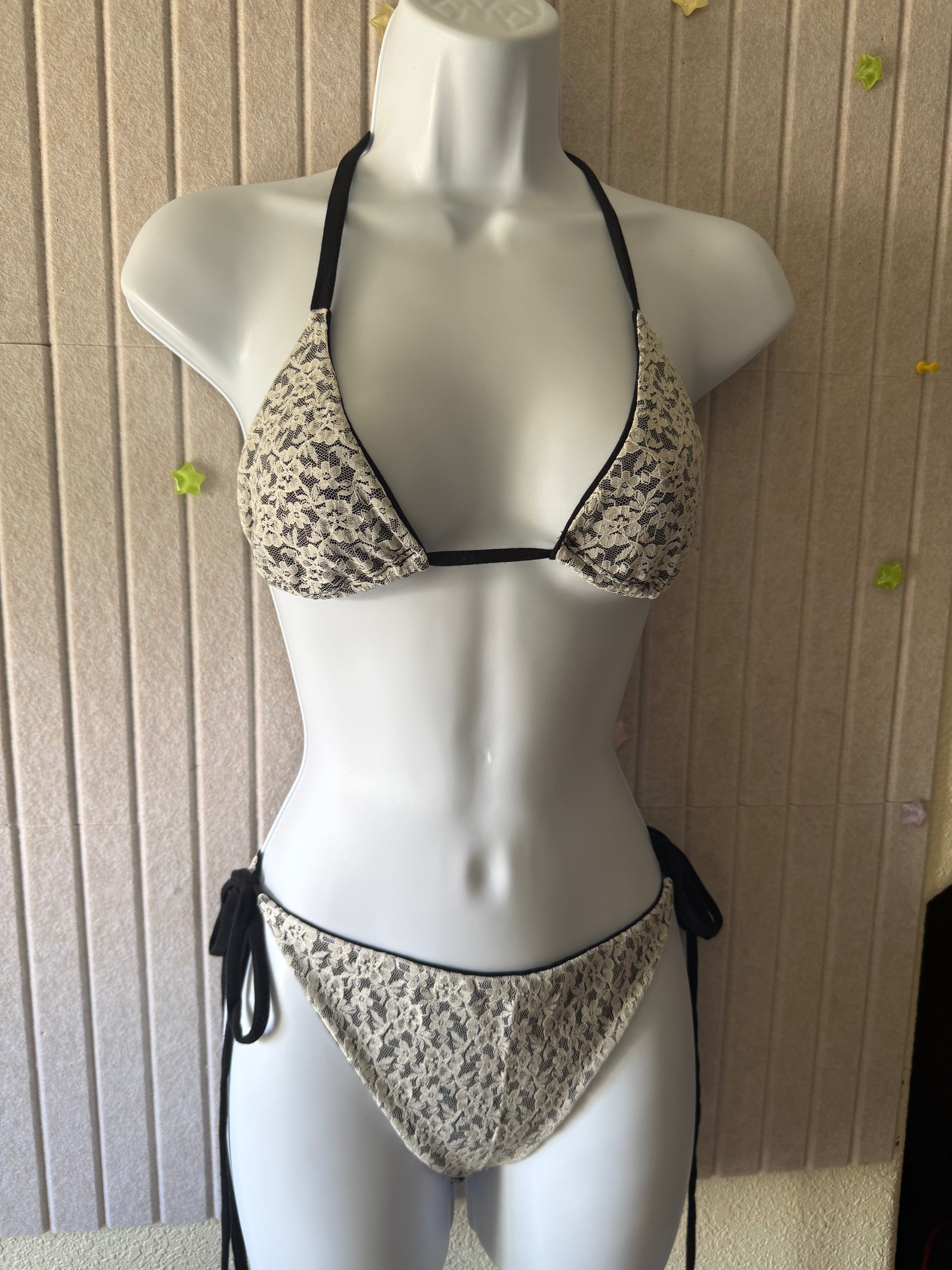 M top, L bottom Lace Bikini