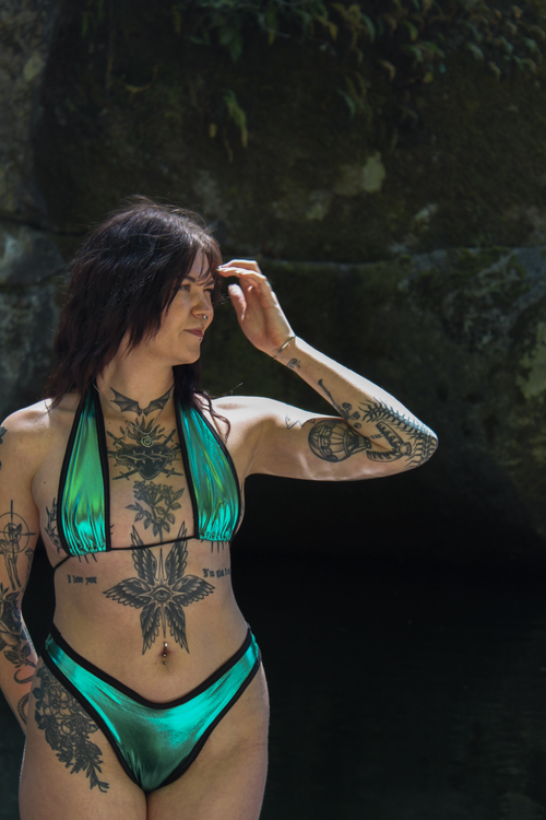 Sage Cut Forest Green Metallic